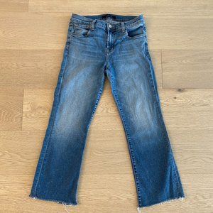 J Brand Selena Mid Rise Crop Bootcut Jeans - Balearic - Size 28